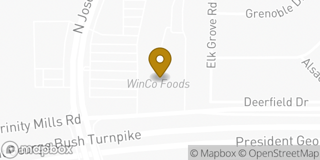 Map showing the location of Coinme in Carrollton, TX 75006