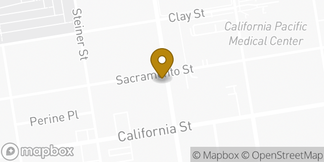 Map showing the location of Peet's Coffee in San Francisco, CA 94115