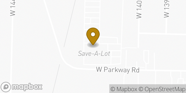Map showing the location of Amazon Locker - Warmth in Cleveland, OH 44135