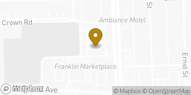 Map showing the location of Chase Bank in Franklin Park, IL 60131