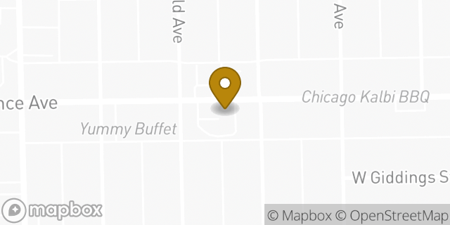 Map showing the location of McDonald's in Chicago, IL 60625