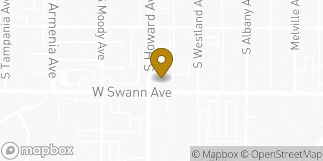 Map showing the location of Chase Bank in Tampa, FL 33606
