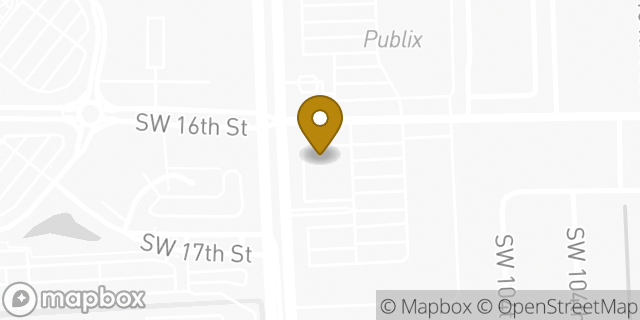 Map showing the location of Walgreens in Miami, FL 33165
