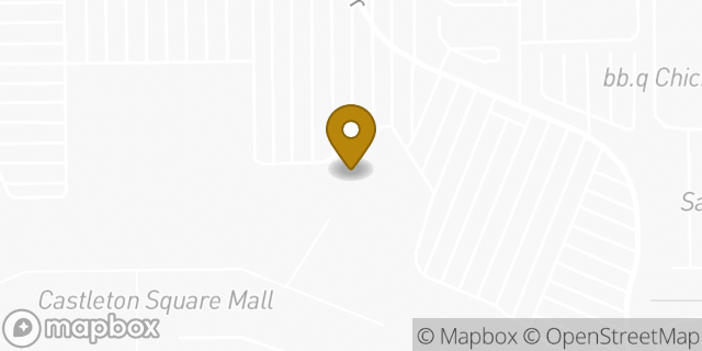 Map showing the location of Dick's Sporting Goods in Indianapolis, IN 46250
