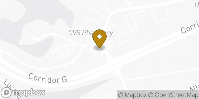 Map showing the location of Dunkin' in Charleston, WV 25314