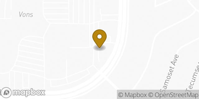 Map showing the location of Bank of America in San Diego, CA 92117