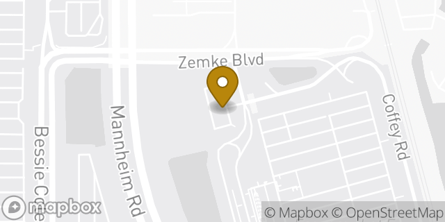 Map showing the location of Alamo Rent A Car in Chicago, IL 60666