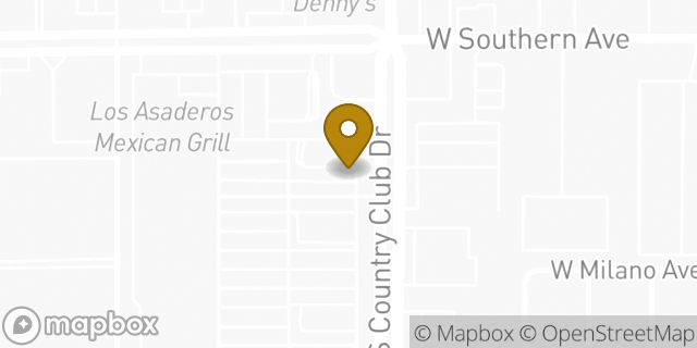 Map showing the location of McDonald's in Mesa, AZ 85210