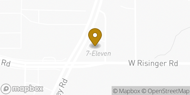 Map showing the location of 7-Eleven in Fort Worth, TX 76134