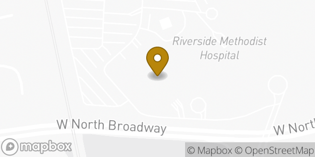 Map showing the location of Starbucks in Columbus, OH 43214