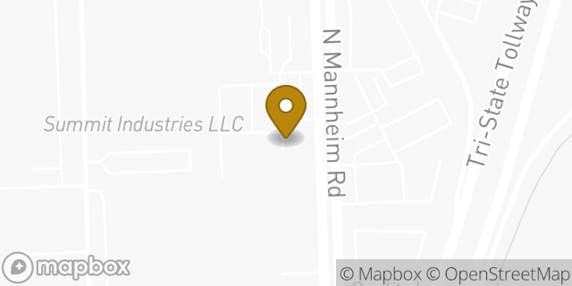 Map showing the location of Penske Truck Rental in Franklin Park, IL 60131