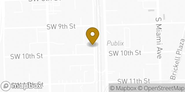 Map showing the location of The UPS Store in Miami, FL 33130
