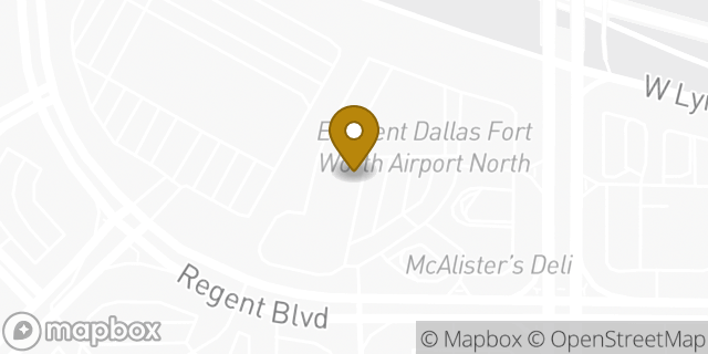 Map showing the location of Subway in Irving, TX 75063