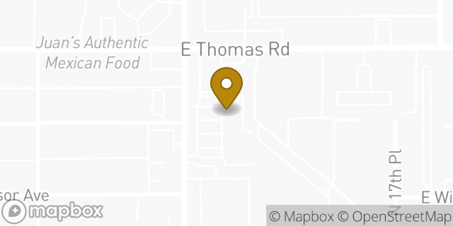 Map showing the location of Subway in Phoenix, AZ 85006