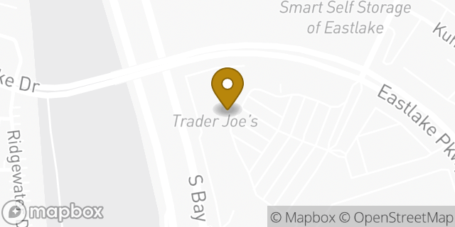 Map showing the location of Trader Joe's in Chula Vista, CA 91914