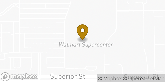 Map showing the location of Walmart Supercenter in Lincoln, NE 68521