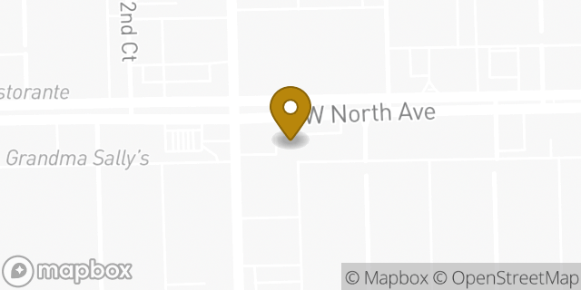 Map showing the location of Dunkin' in Oak Park, IL 60302