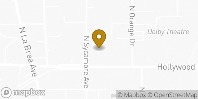 Map showing the location of Subway in Los Angeles, CA 90028