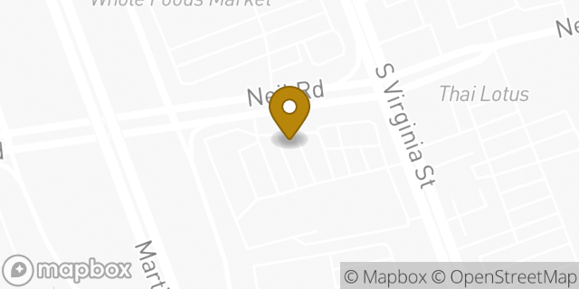 Map showing the location of Panera Bread in Reno, NV 89511