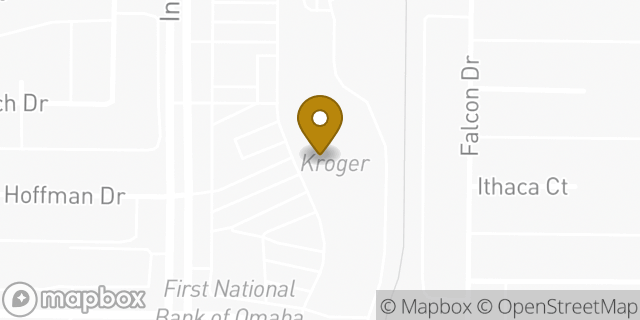 Map showing the location of Kroger in Plano, TX 75025