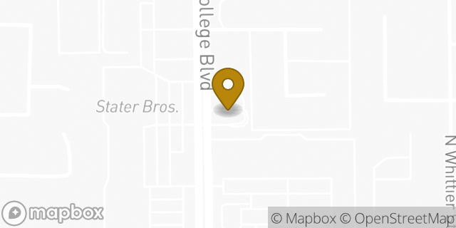 Map showing the location of McDonald's in Anaheim, CA 92806