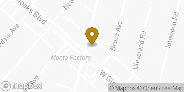 Map showing the location of Starbucks in Glendale, CA 91202