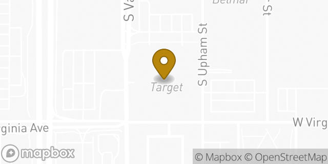 Map showing the location of Target in Lakewood, CO 80226