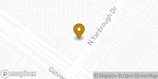 Map showing the location of Dunkin' in El Paso, TX 79925