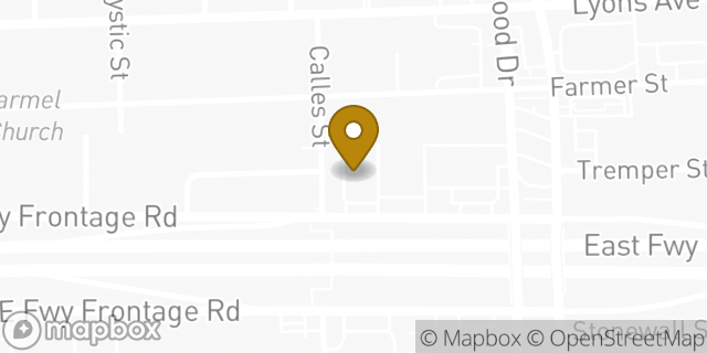 Map showing the location of McDonald's in Houston, TX 77020