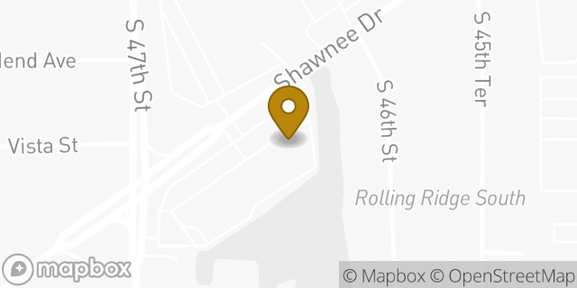 Map showing the location of Subway in Kansas City, KS 66106