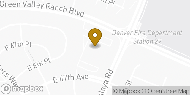 Map showing the location of The Church of Jesus Christ of Latter-day Saints in Denver, CO 80249