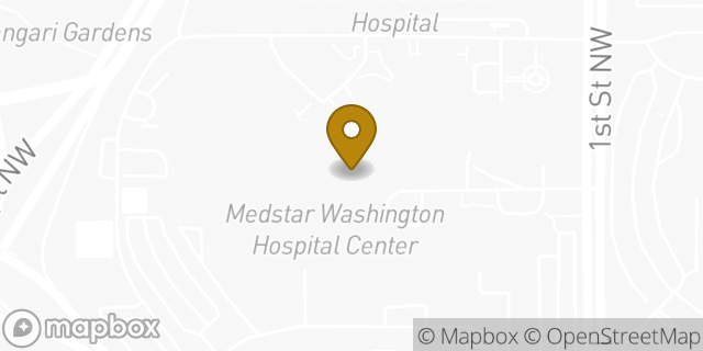 Map showing the location of MedStar Physicians Parking in Washington, DC 20010