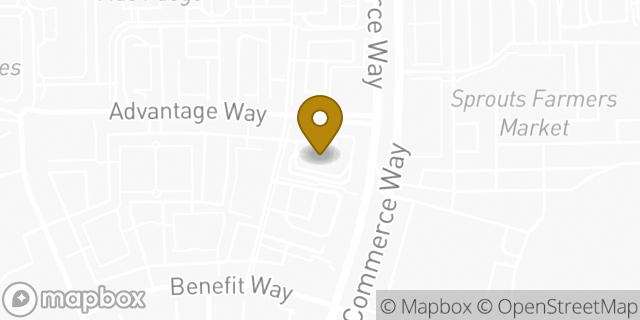 Map showing the location of Commerce in Sacramento, CA 95834