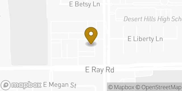 Map showing the location of Amazon Locker - Retrospect in Gilbert, AZ 85296