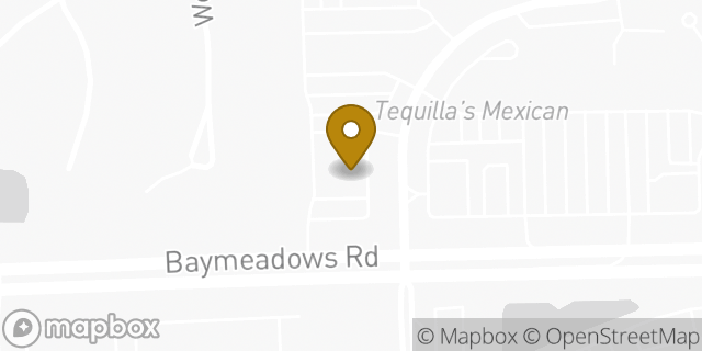Map showing the location of Walgreens in Jacksonville, FL 32256