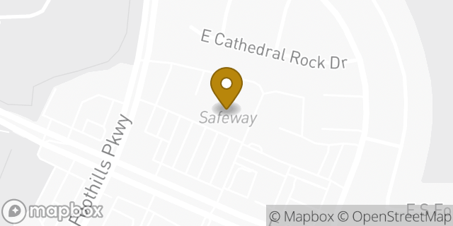 Map showing the location of Safeway in Phoenix, AZ 85048