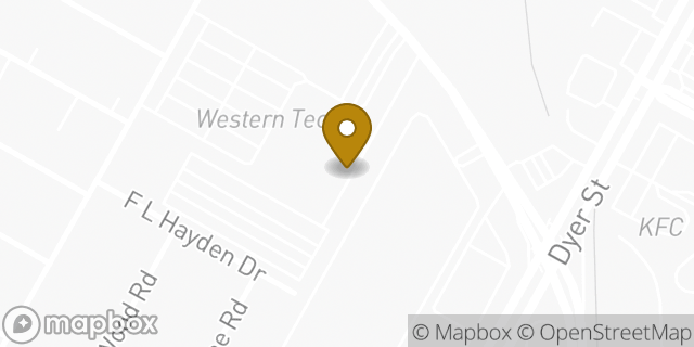 Map showing the location of CubeSmart Self Storage in El Paso, TX 79924