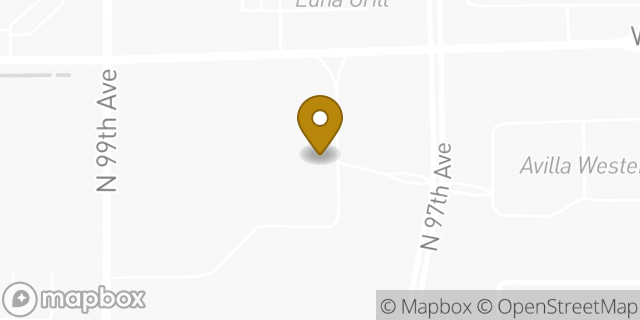 Map showing the location of 99th & Indian School in Phoenix, AZ 85392