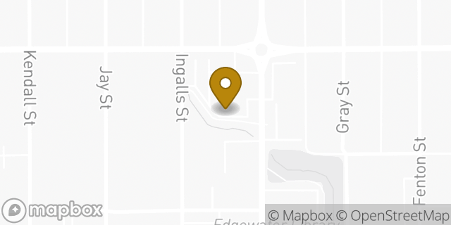 Map showing the location of American Legion Post 17 in Edgewater, CO 80214