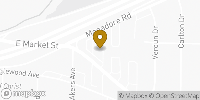 Map showing the location of McDonald's in Akron, OH 44305