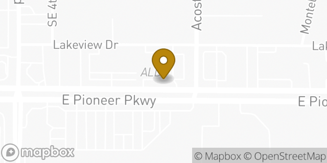 Map showing the location of Aldi in Grand Prairie, TX 75051