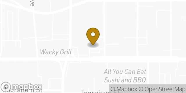 Map showing the location of Subway in Los Angeles, CA 90010
