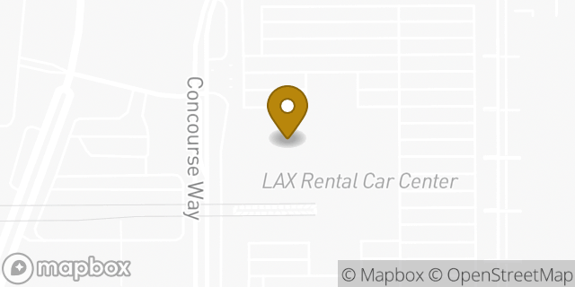 Map showing the location of National Car Rental in Los Angeles, CA 90045