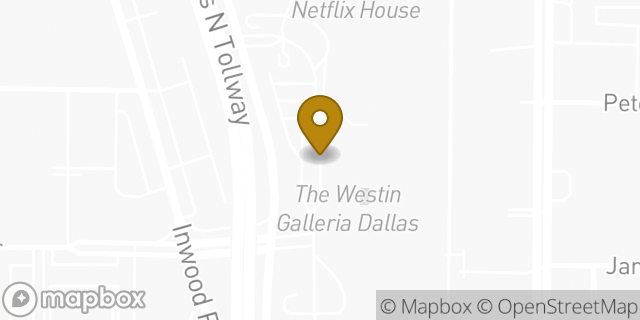Map showing the location of LensCrafters in Dallas, TX 75240