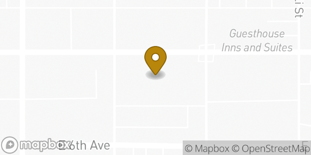 Map showing the location of FedEx ShipSite in Anchorage, AK 99501