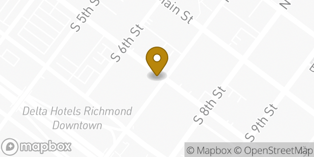 Map showing the location of Dunkin' in Richmond, VA 23219