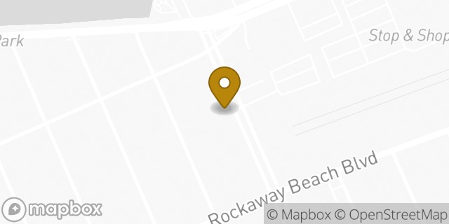 Map showing the location of Chase Bank in Rockaway Park, NY 11694