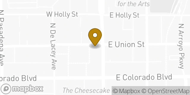 Map showing the location of Patagonia in Pasadena, CA 91103