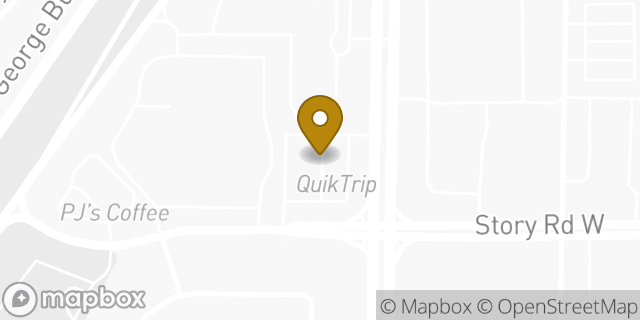 Map showing the location of QuikTrip in Irving, TX 75038