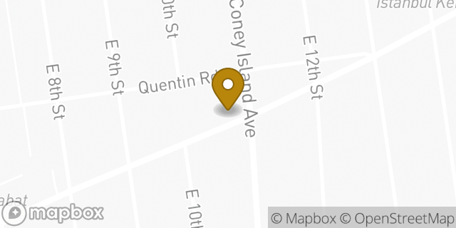 Map showing the location of Amazon Locker - Rosario in Brooklyn, NY 11223
